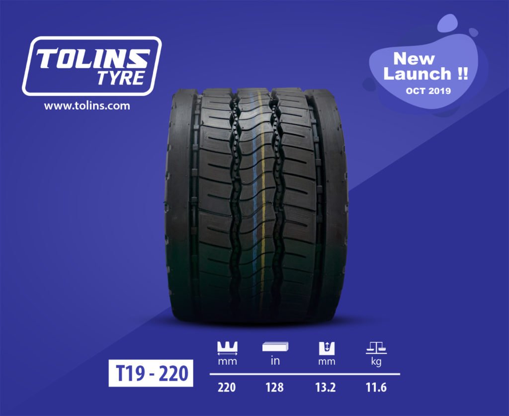 Tolins Precured Tread Rubber T19. Newly Launched!